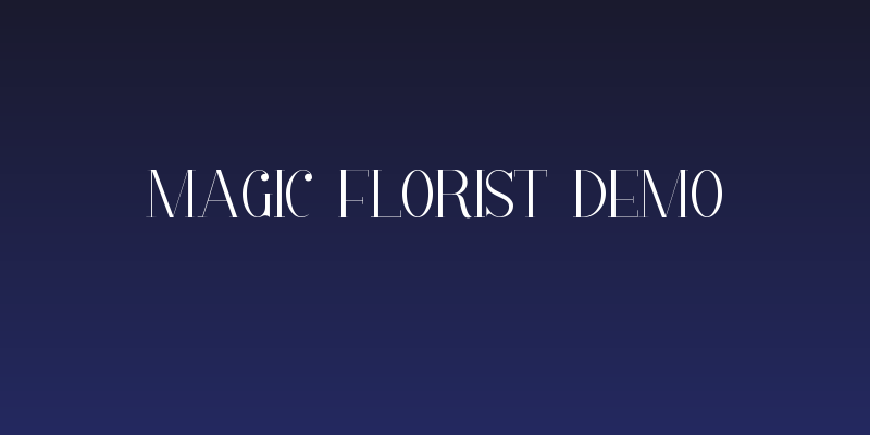 Magic Florist Demo Social Header