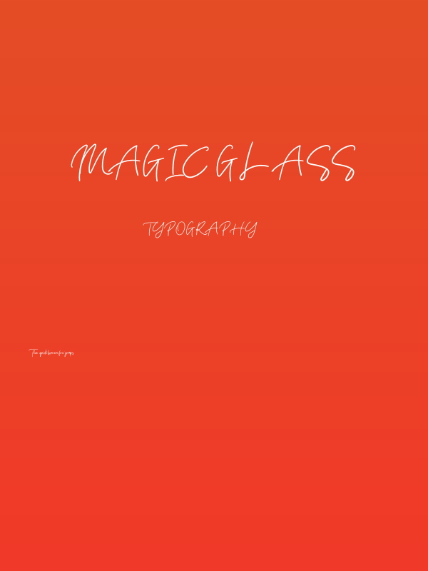 Magic Glass Poster