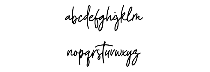 Magic Glass Font LOWERCASE