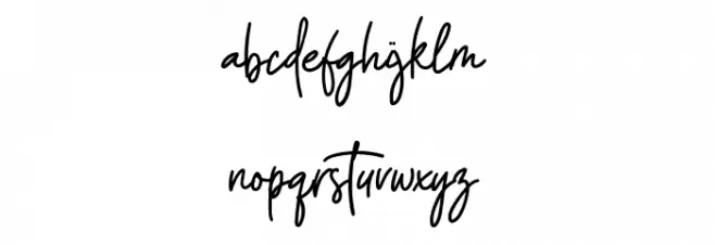 Magic Glass Font LOWERCASE