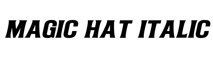 Magic Hat Italic  Frei Schriftart Herunterladen