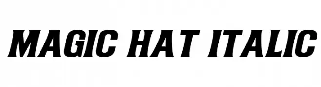 Magic Hat Italic  Fuentes Gratis Descargar