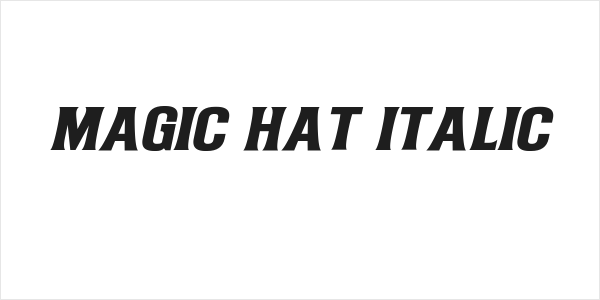 Magic Hat Italic Logo