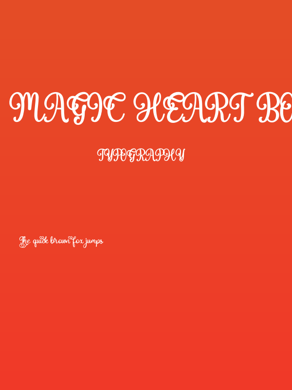 Magic Heart Bold PERSONAL USE Bold Poster