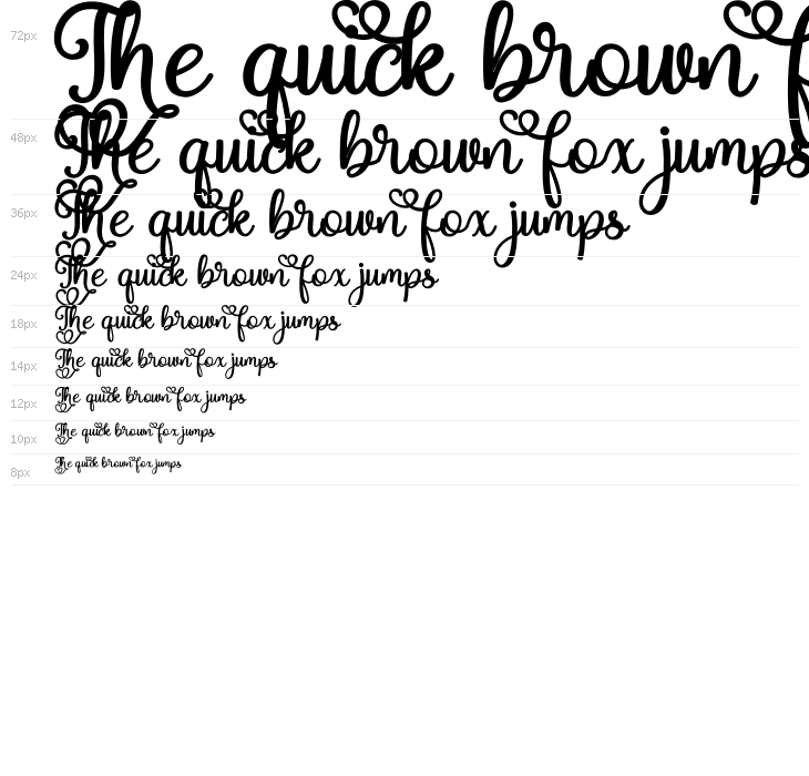 Magic Heart Bold PERSONAL USE Bold Waterfall