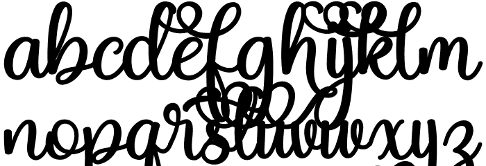 Magic Heart Bold PERSONAL USE Bold Font LOWERCASE
