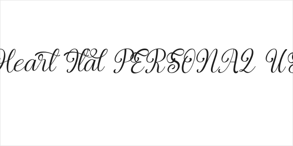 Magic Heart Ital PERSONAL USE Italic Logo
