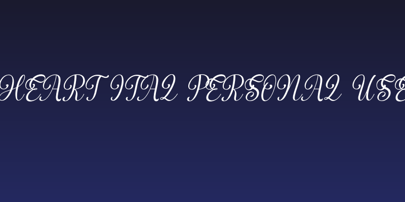 Magic Heart Ital PERSONAL USE Italic Social Header