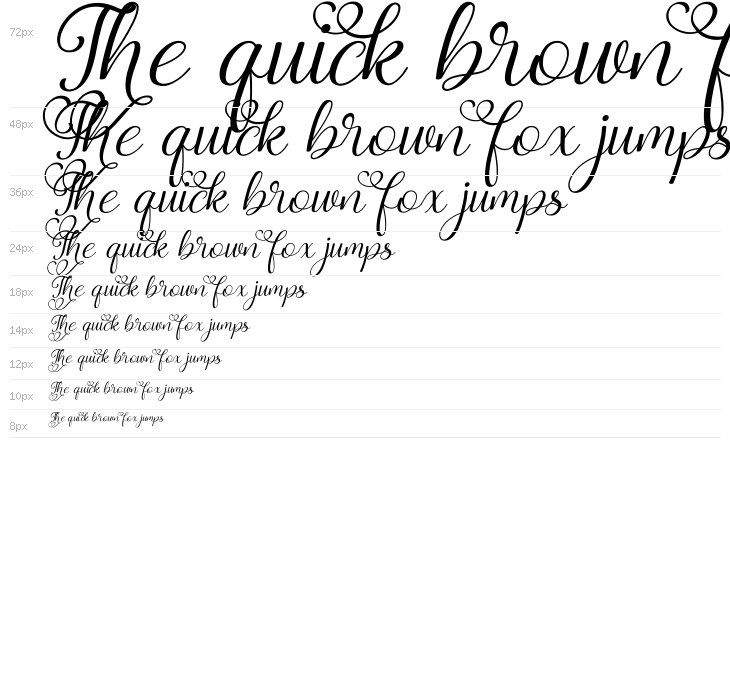 Magic Heart Ital PERSONAL USE Italic Waterfall