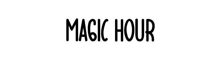 Magic Hour  les polices de caractères gratuit tlcharger