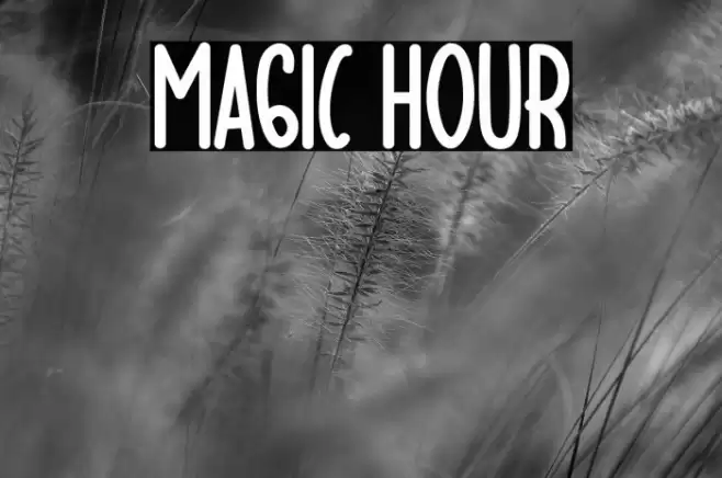 Magic Hour Font examples