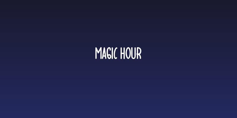 Magic Hour Social Header