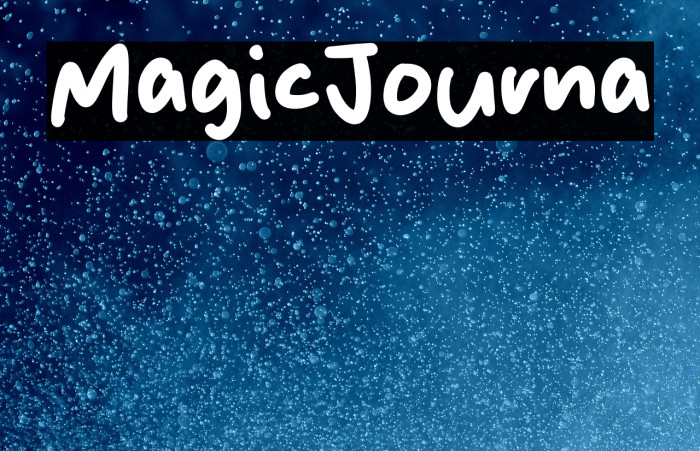 Magic Journal Example 2
