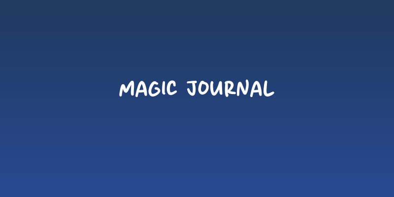 Magic Journal Social Header