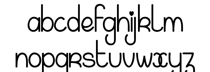 Magic Kiss Font LOWERCASE