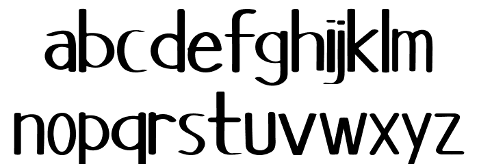 Magic Leaf Font LOWERCASE