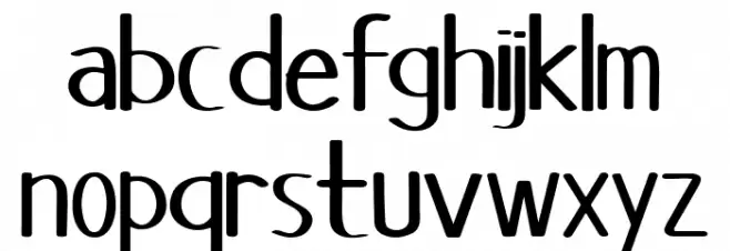 Magic Leaf Font Litere mici