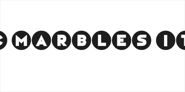 Magic Marbles Italic Logo