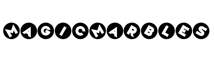 Magic Marbles  フリーフォントのダウンロード