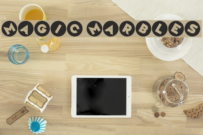 Magic Marbles Font examples