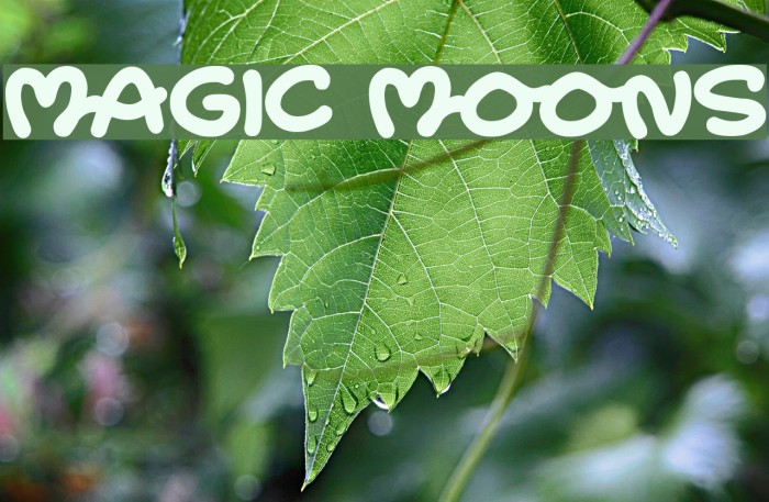 Magic Moons Font examples