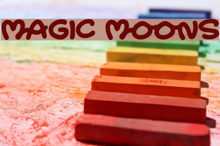Magic Moons Font examples