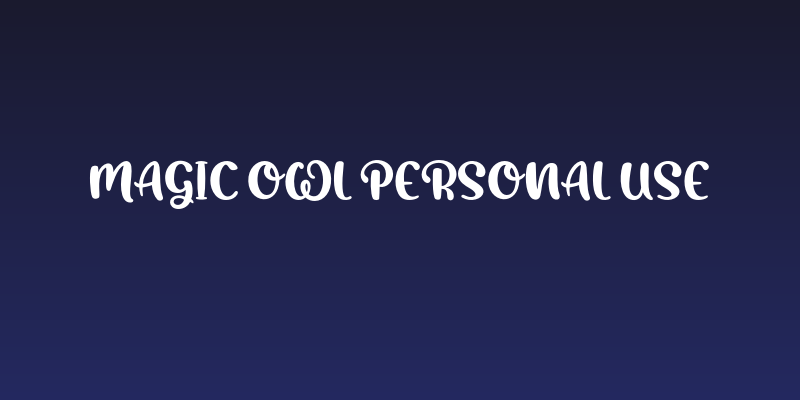 Magic Owl Personal Use Social Header