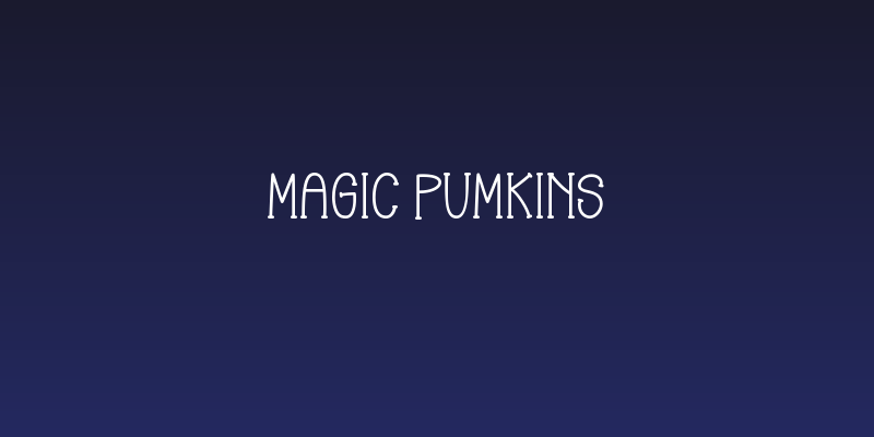 Magic Pumkins Social Header