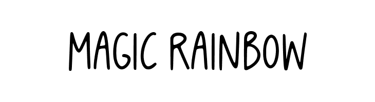 Magic Rainbow  नि: शुल्क फ़ॉन्ट्स डाउनलोड