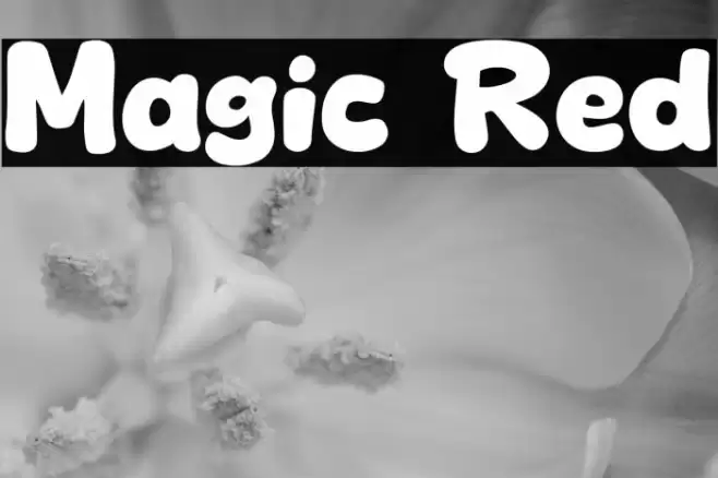 Magic Red Шрифта examples