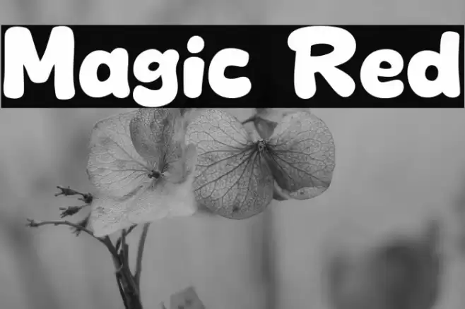 Magic Red Шрифта examples