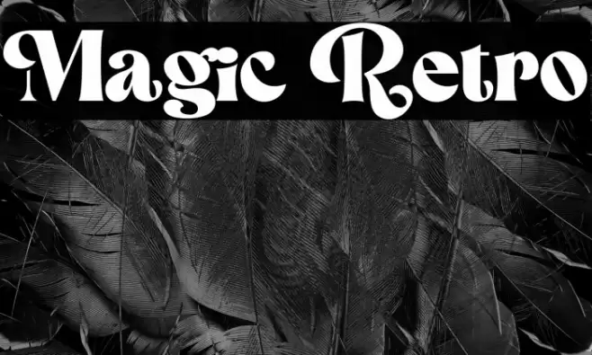 Magic Retro Font examples