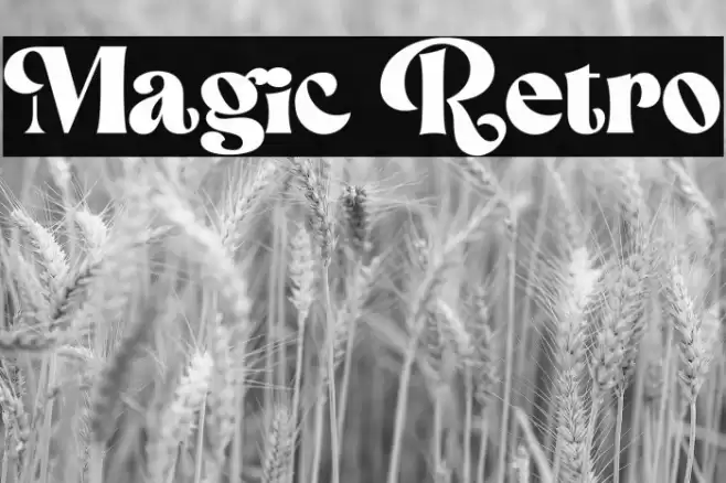 Magic Retro Font examples
