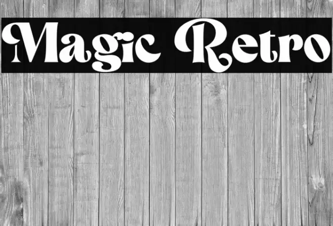 Magic Retro Font examples