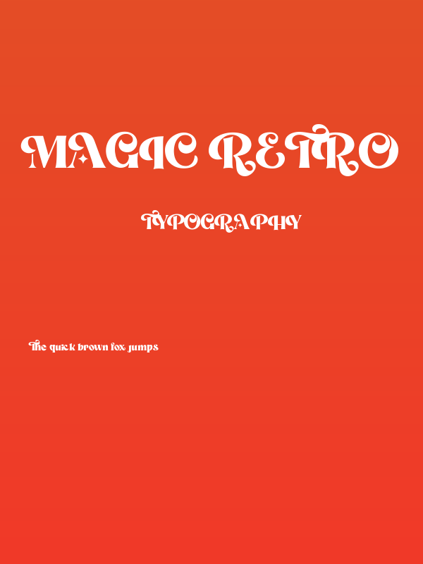 Magic Retro Poster