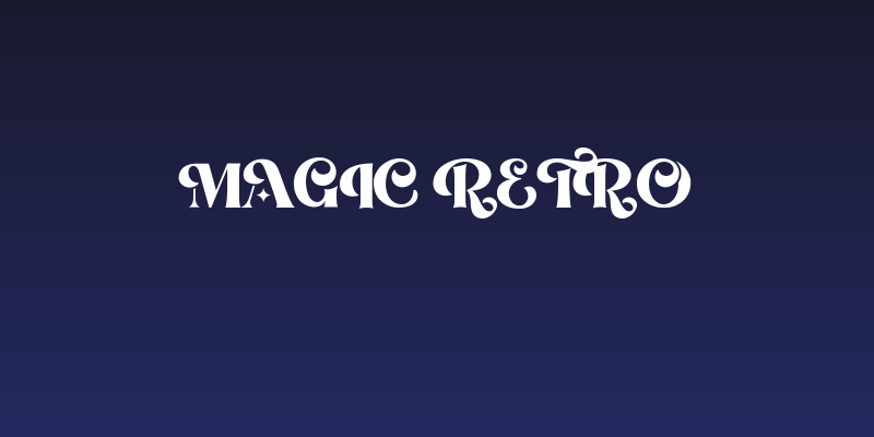 Magic Retro Social Header