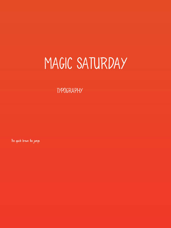 Magic Saturday Poster