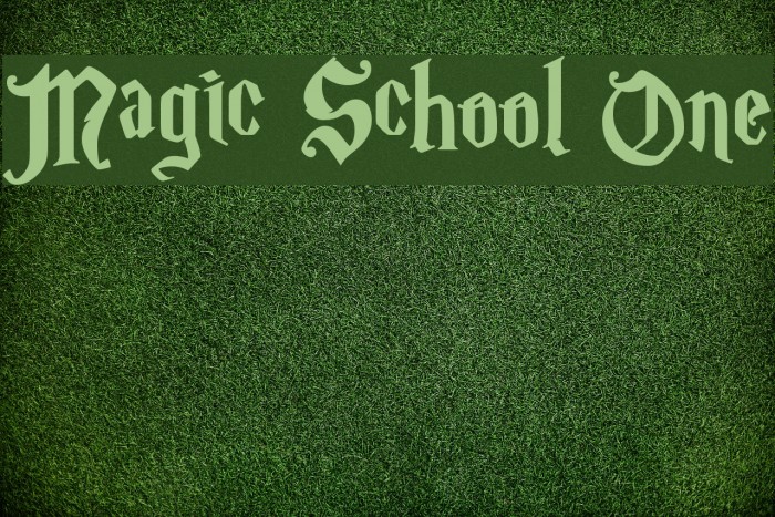 Magic School One Font examples