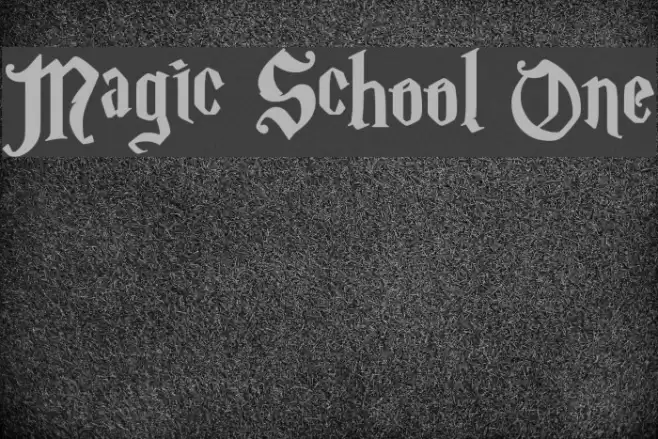 Magic School One Schriftart examples