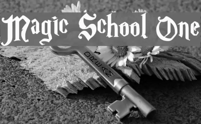 Magic School One Schriftart examples
