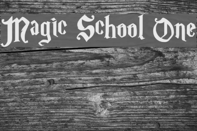 Magic School One Schriftart examples