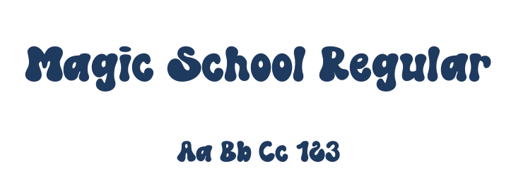 Magic School Regular Font Preview