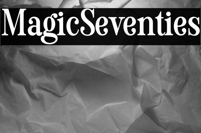 Magic Seventies Example 3