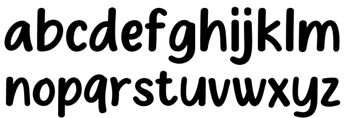 Magic Sky Font LOWERCASE