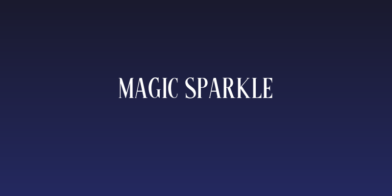 Magic Sparkle Social Header