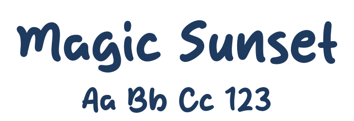 Magic Sunset Font Preview