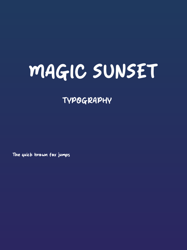 Magic Sunset Poster