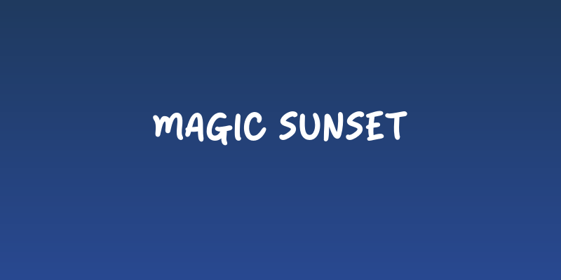 Magic Sunset Social Header