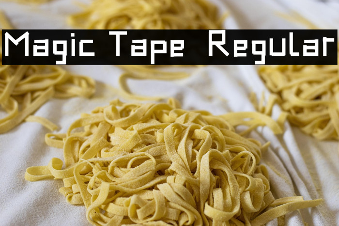 Magic Tape - Regular Example 1