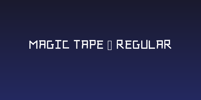 Magic Tape - Regular Social Header